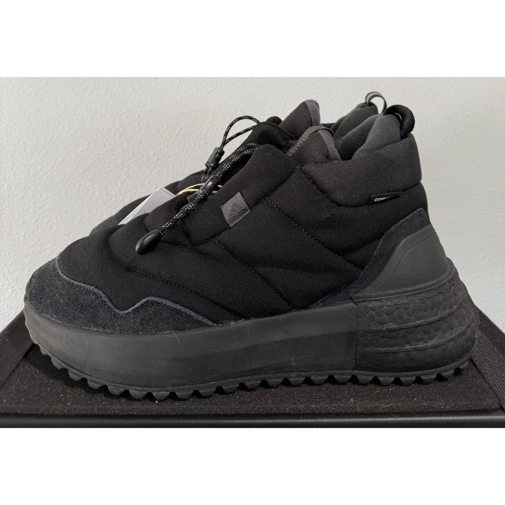 NEW adidas X_PLRBOOST Puffer Shoes Womens Size 11 Triple Black IF8139